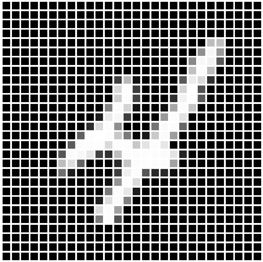 MNISTの10枚目に収録された手書き数字4の画像